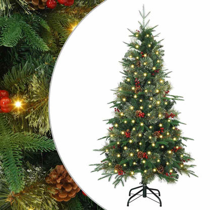 vidaXL Artificial Hinged Christmas Tree Green 120 cm PE and PVC 2