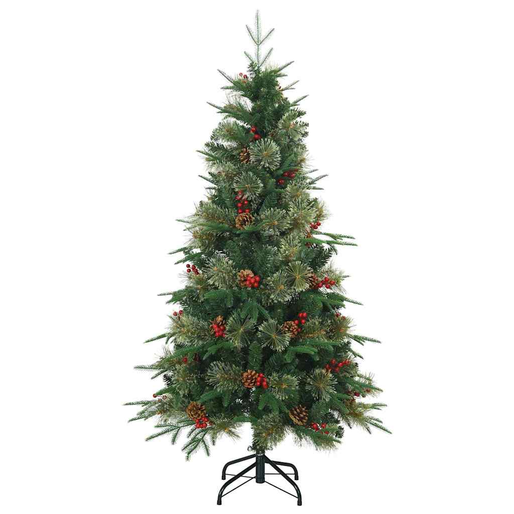vidaXL Artificial Hinged Christmas Tree Green 120 cm PE and PVC 4