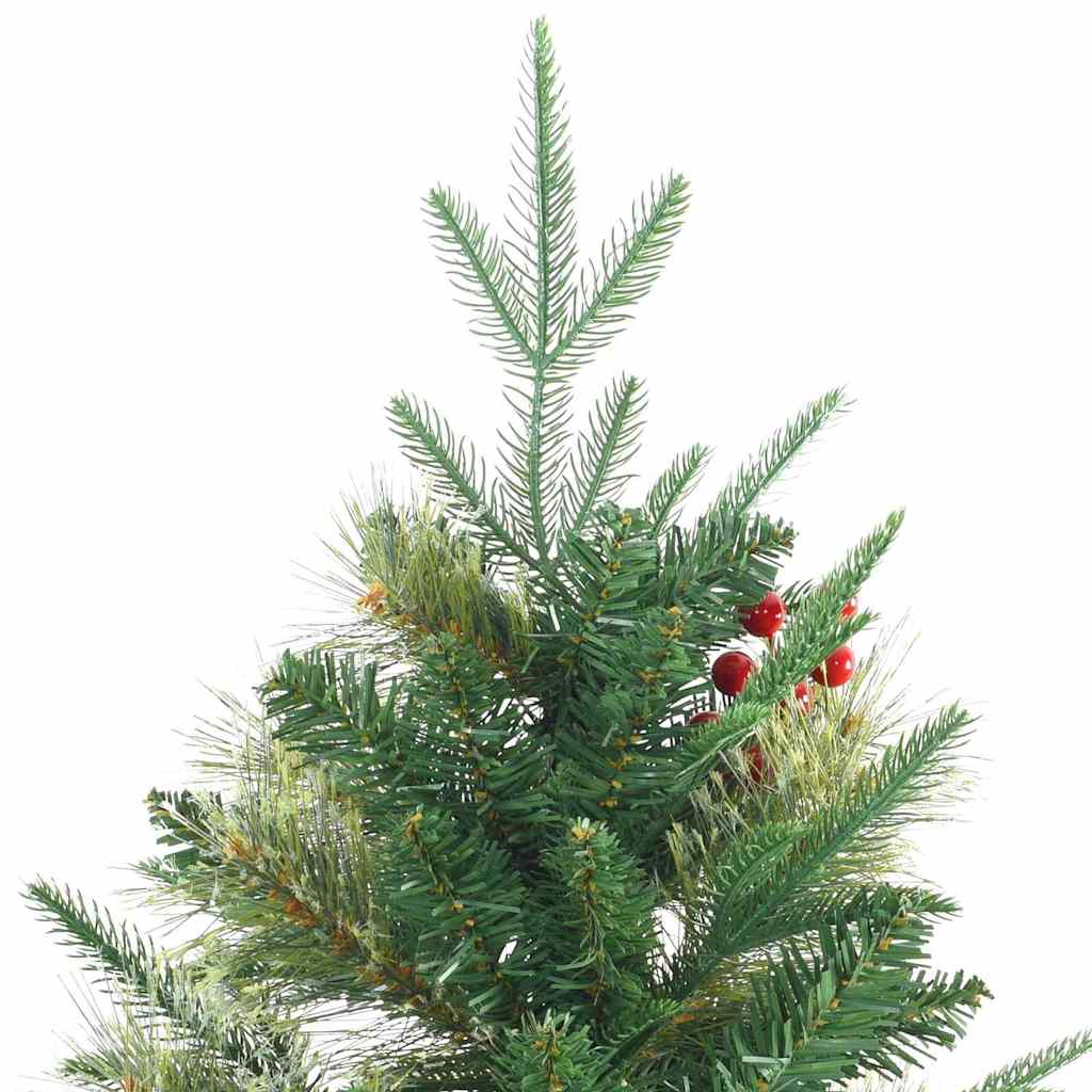vidaXL Artificial Hinged Christmas Tree Green 180 cm PE and PVC 6