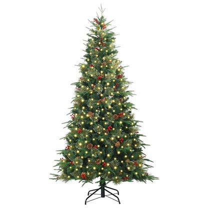 vidaXL Artificial Hinged Christmas Tree Green 180 cm PE and PVC 3