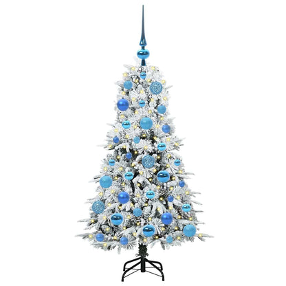 vidaXL Artificial Hinged Christmas Tree White 120 cm PE and PVC 3