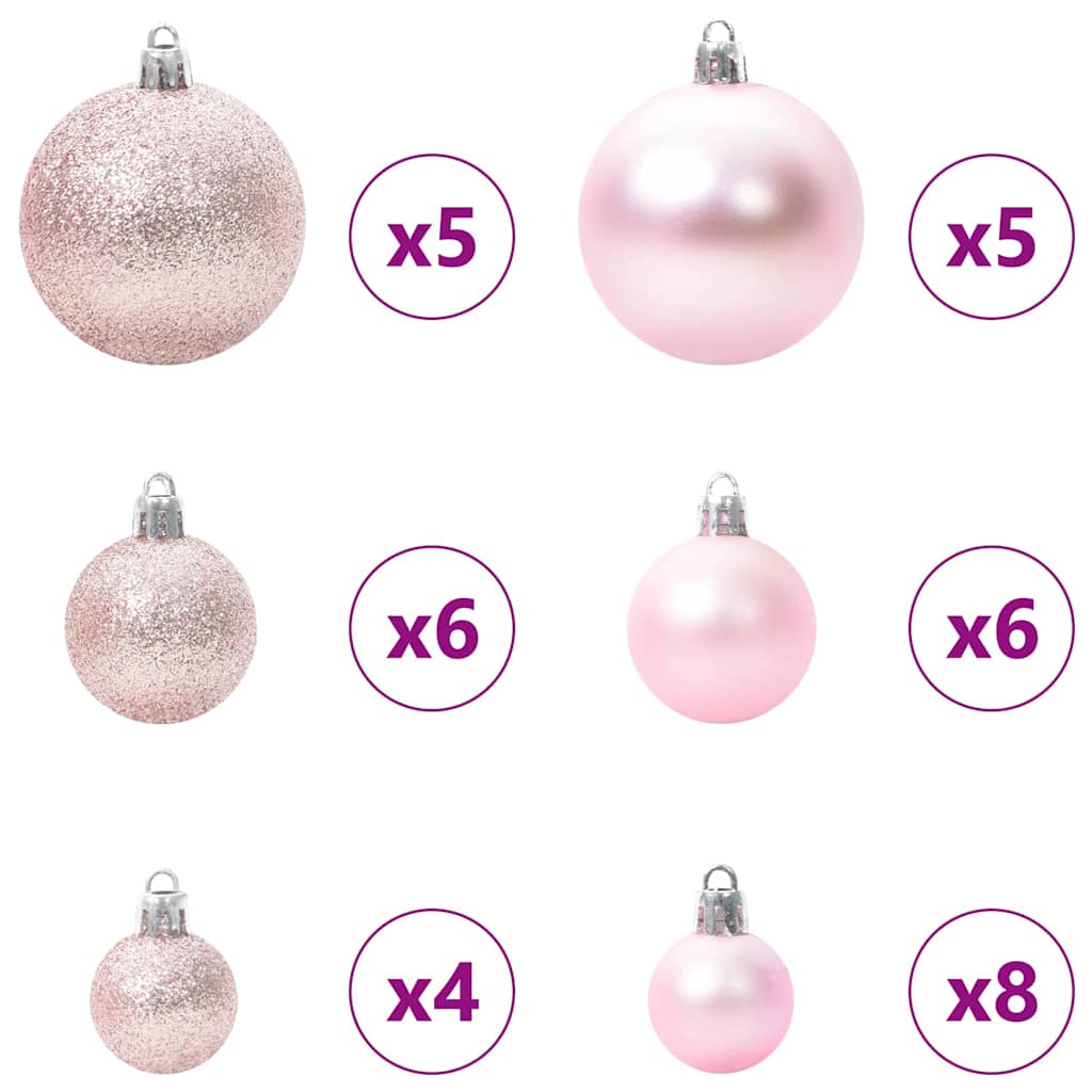 vidaXL Artificial Hinged Christmas Tree White 150 cm PE and PVC 6