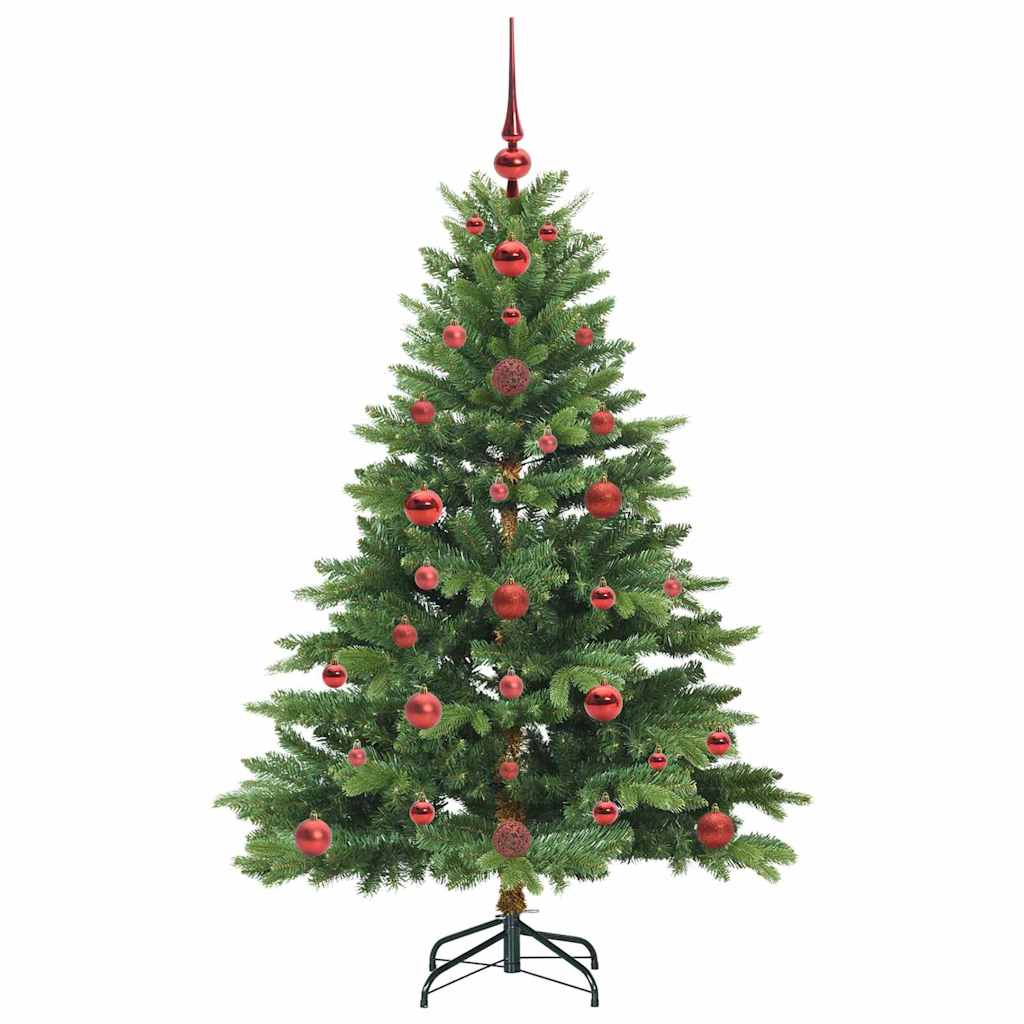 vidaXL Artificial Christmas Tree with 150 LEDs Green 120 cm PE and PVC 4