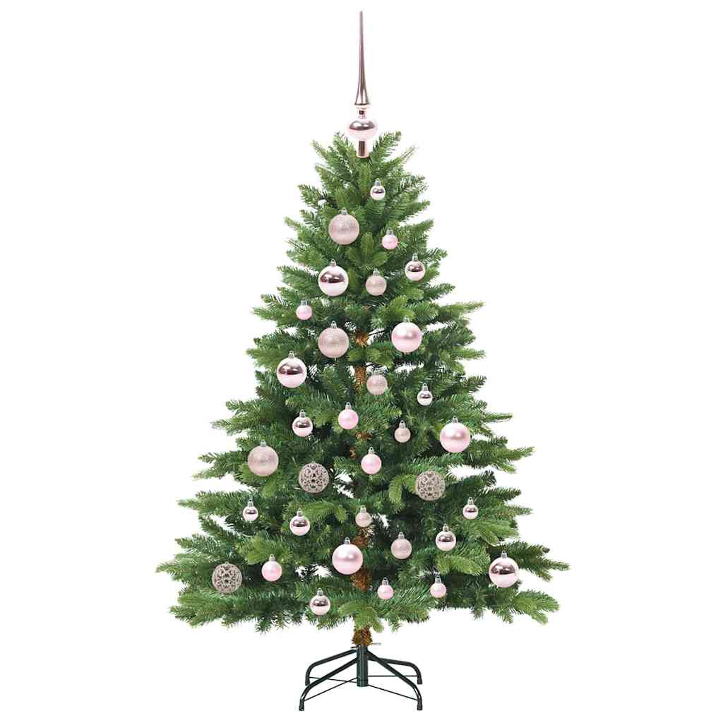 vidaXL Artificial Christmas Tree with 150 LEDs Green 120 cm PE and PVC 4