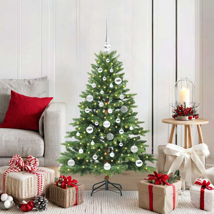 vidaXL Artificial Christmas Tree with 150 LEDs PE and PVC Green 120 cm