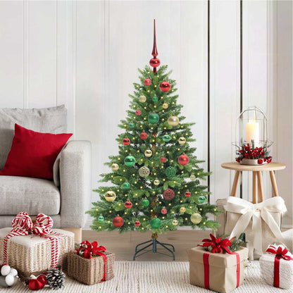 vidaXL Artificial Christmas Tree with 150 LEDs PE and PVC Green 120 cm