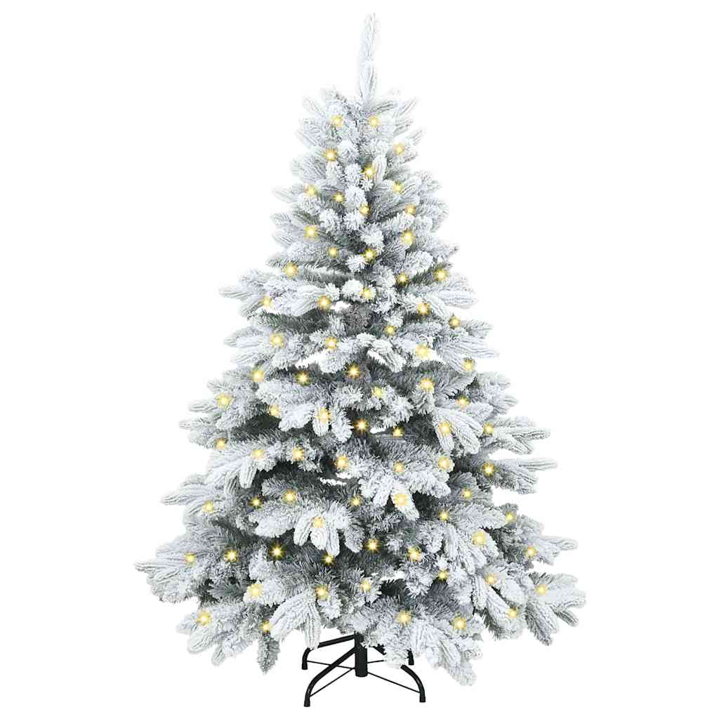 Artificial Christmas Tree LEDs PE PVC White