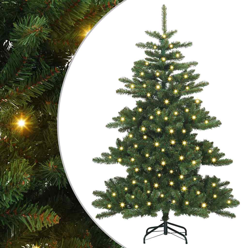 vidaXL Artificial Hinged Christmas Tree Green 150 cm PVC and Steel 2