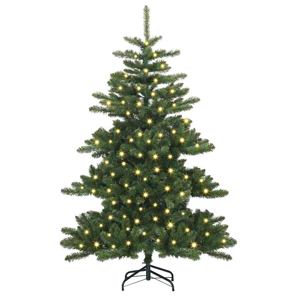 vidaXL Artificial Hinged Christmas Tree Green 150 cm PVC and Steel 3