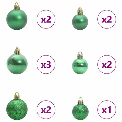 vidaXL Artificial Hinged Christmas Tree White 150 cm PVC and Steel 5