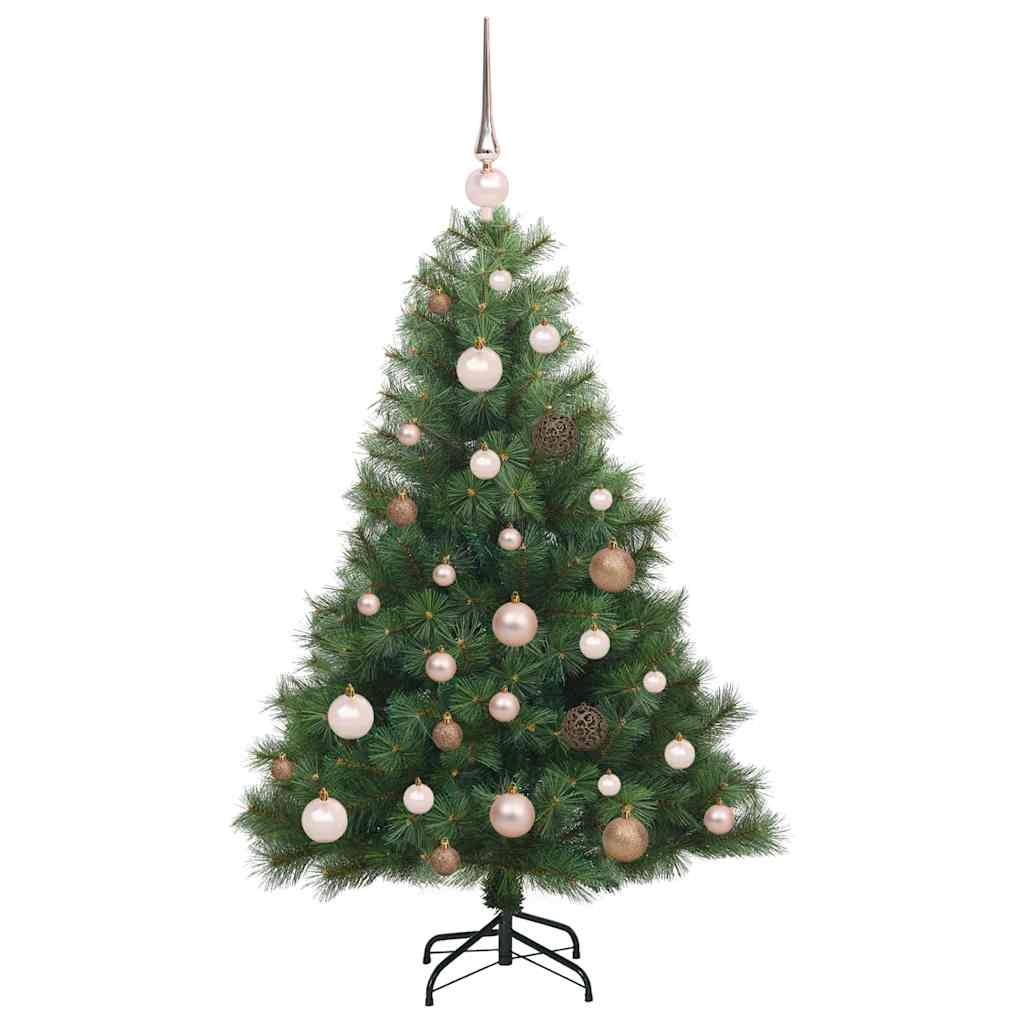 vidaXL Artificial Christmas Tree with 150 LEDs Green 120 cm PE and PVC 4