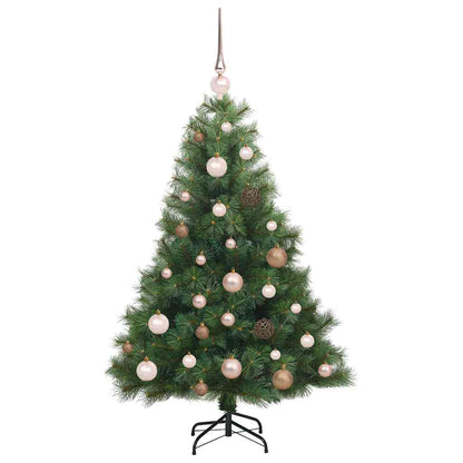 vidaXL Artificial Christmas Tree with 150 LEDs Green 120 cm PE and PVC 4