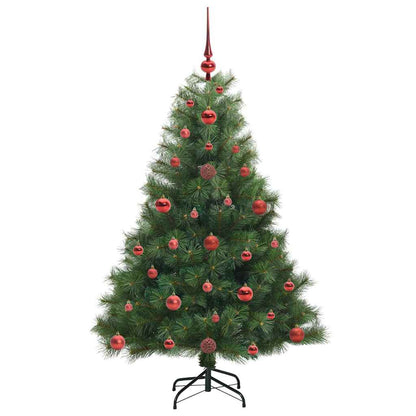 vidaXL Artificial Christmas Tree with 150 LEDs Green 120 cm PE and PVC 4