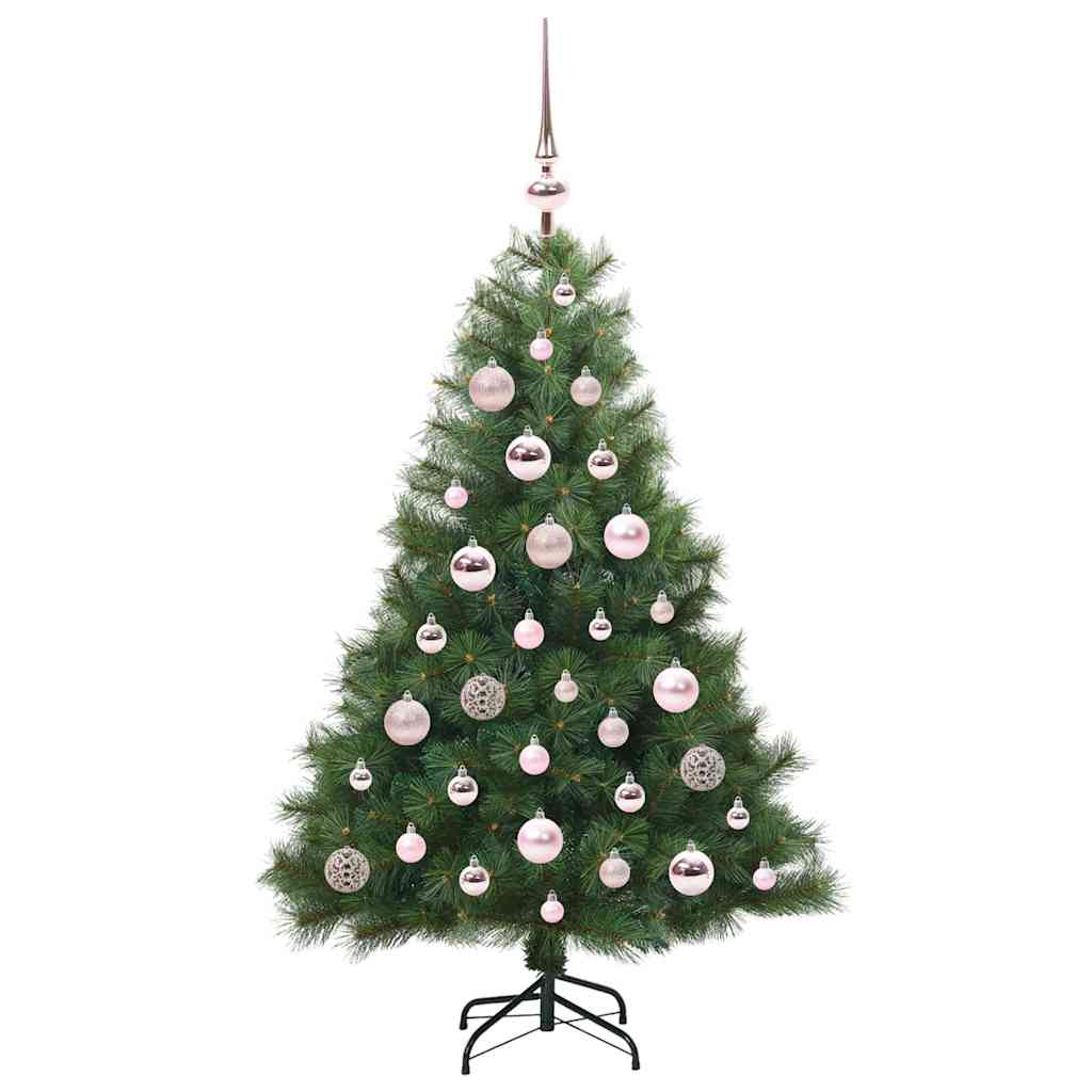 vidaXL Artificial Christmas Tree with 150 LEDs Green 120 cm PE and PVC 4