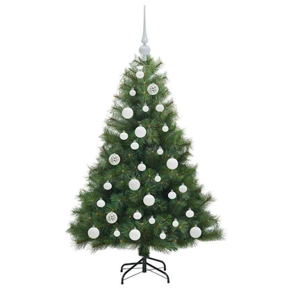 vidaXL Artificial Christmas Tree with 150 LEDs Green 120 cm PE and PVC 4