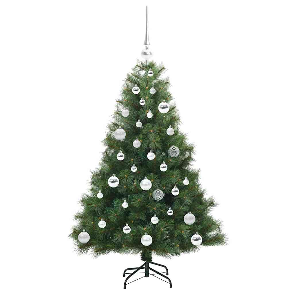 vidaXL Artificial Christmas Tree with 150 LEDs Green 120 cm PE and PVC 4