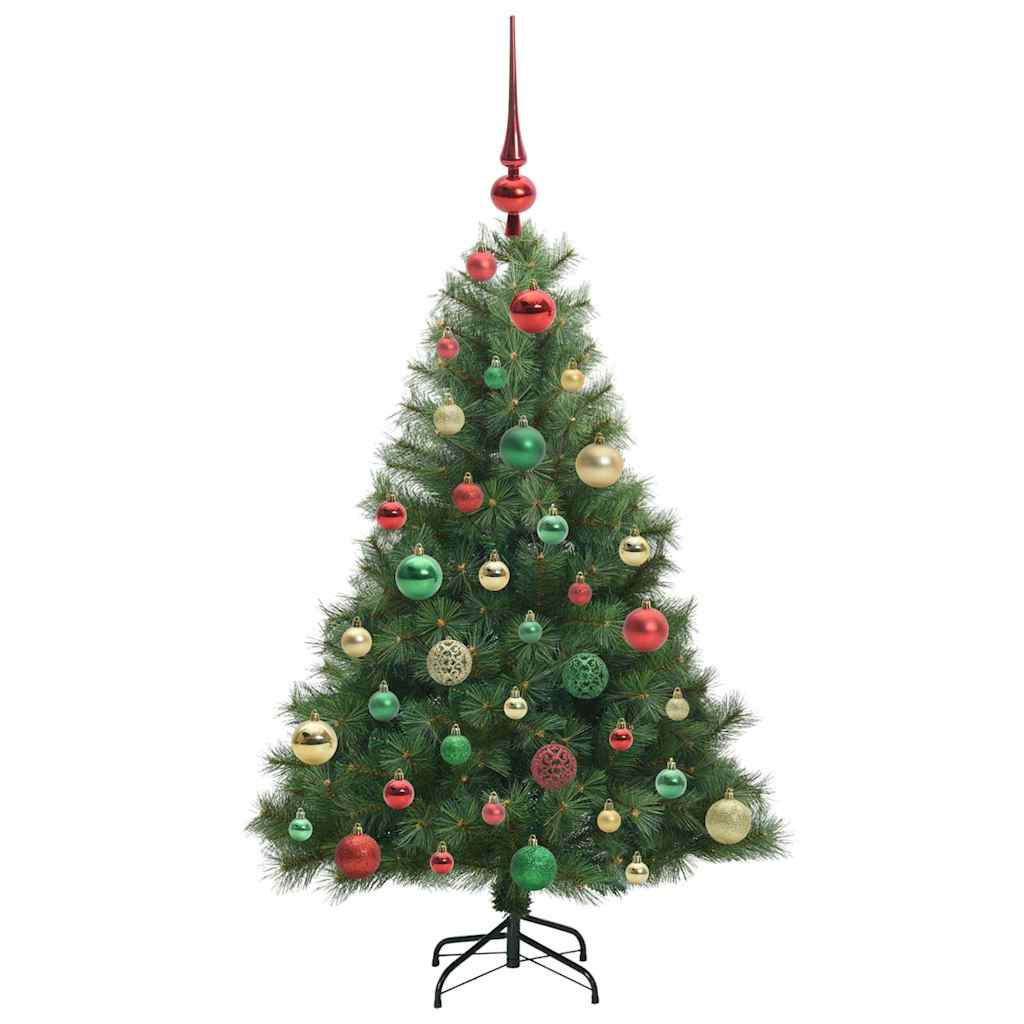 vidaXL Artificial Christmas Tree with 150 LEDs Green 120 cm PE and PVC 6