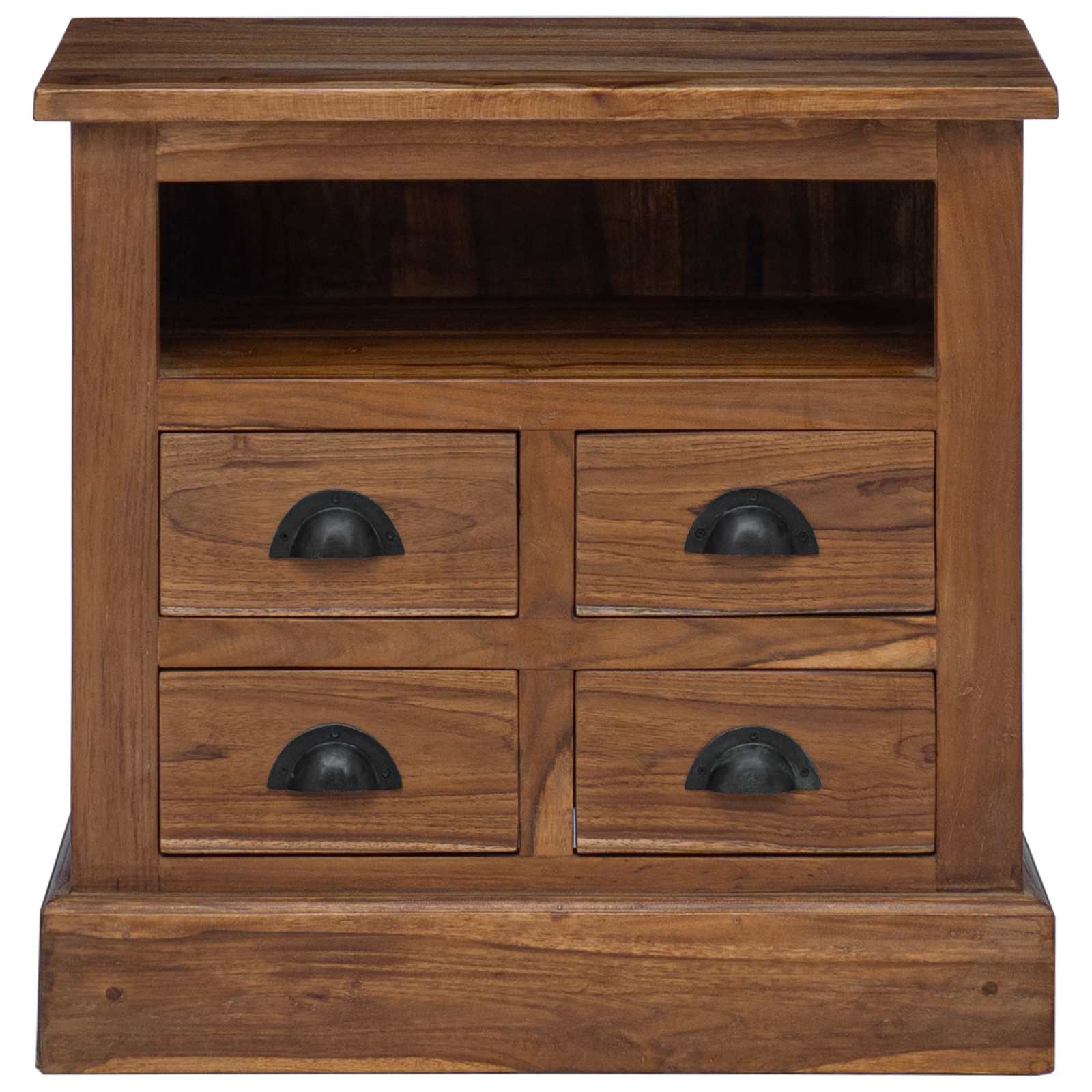 vidaXL Storage Cabinet Natural 60 x 30 x 60 cm Solid Teak Wood 6