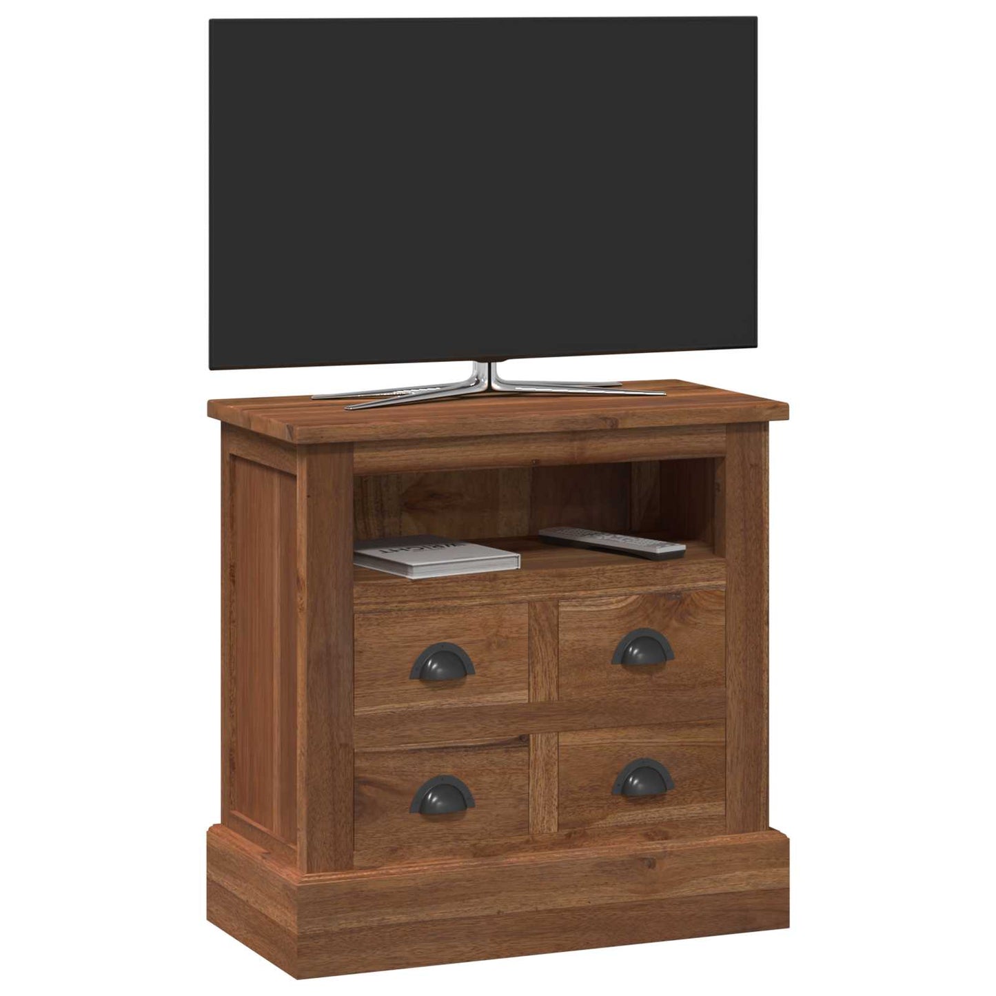 vidaXL Storage Cabinet Natural 60 x 30 x 60 cm Solid Teak Wood 3