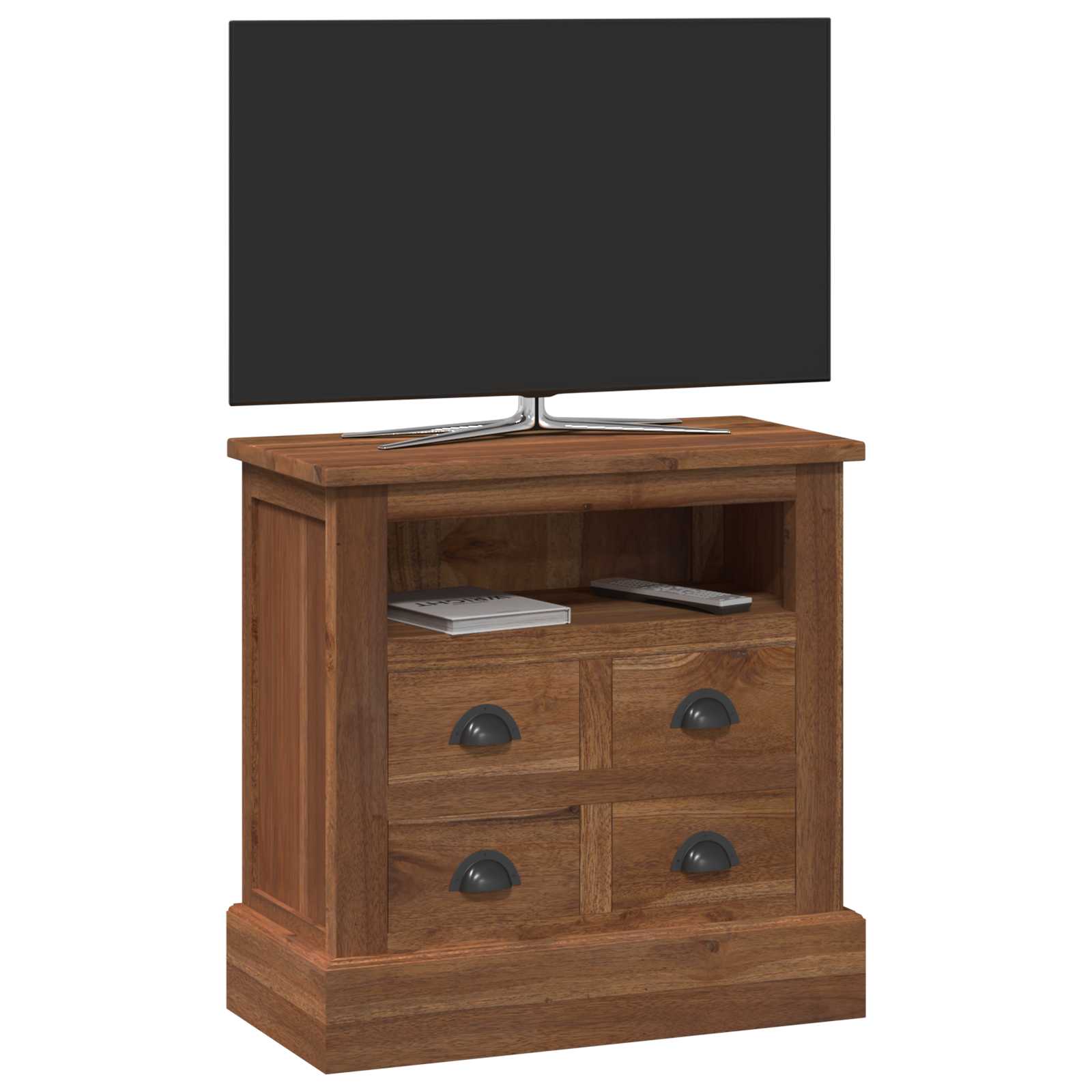 vidaXL Storage Cabinet Natural 60 x 30 x 60 cm Solid Teak Wood 3