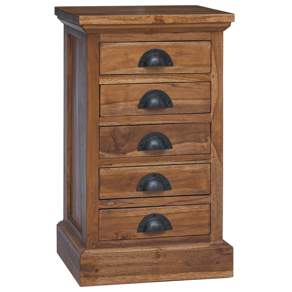 vidaXL Chest of Drawers Natural 35 x 30 x 60 cm Solid Teak Wood 2