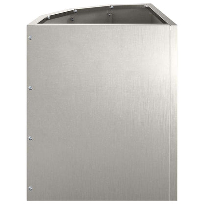 vidaXL Corner Planter Silver 30 x 30 x 35 cm Stainless steel 6