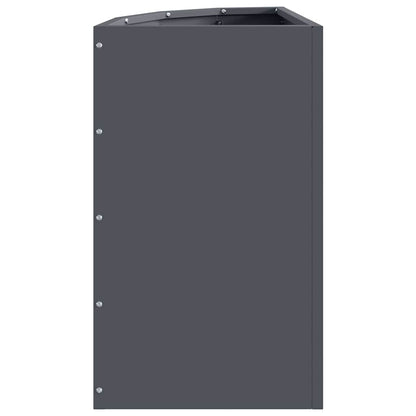 vidaXL Corner Planter Anthracite 30 x 30 x 50 cm Steel 6