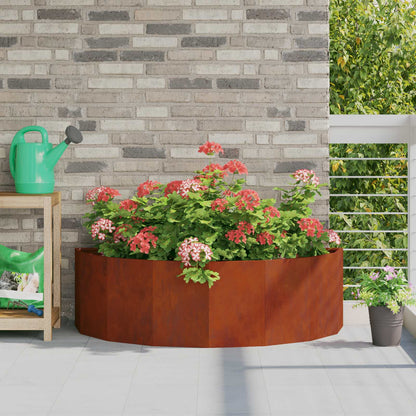 vidaXL Planter Rusty 120 x 60 x 35 cm Weathering Steel 1