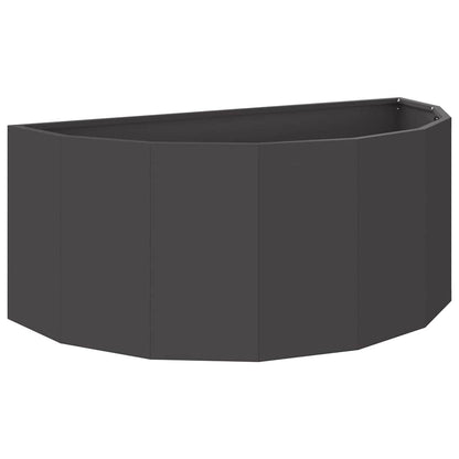 vidaXL Planter Black 90 x 45 x 35 cm Steel 2