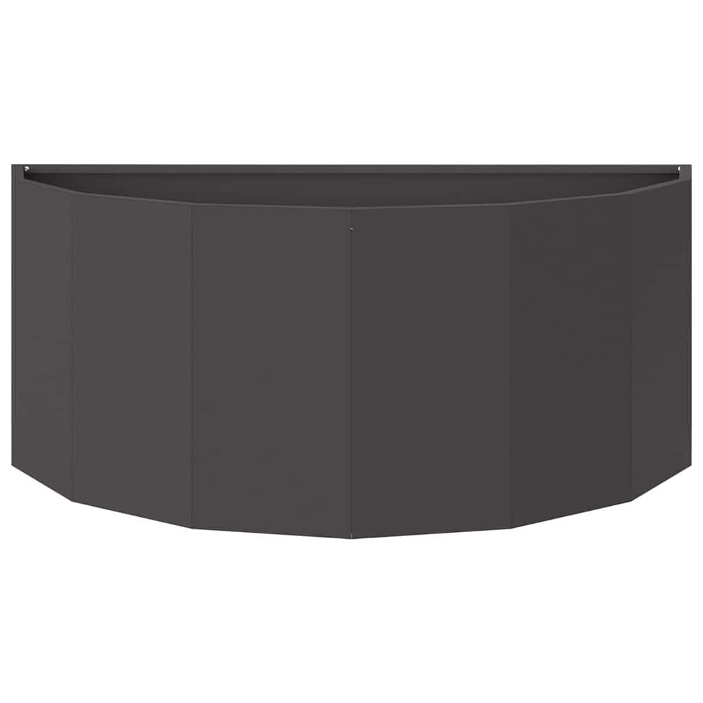 vidaXL Planter Black 90 x 45 x 35 cm Steel 5