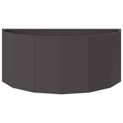vidaXL Planter Black 90 x 45 x 35 cm Steel 5