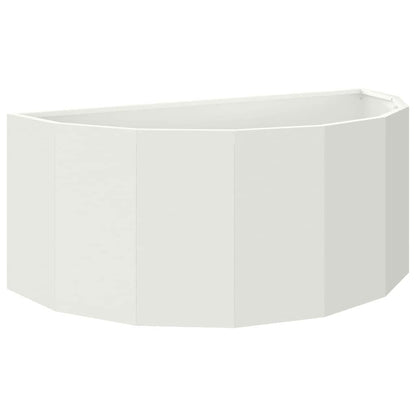vidaXL Planter White 90 x 45 x 35 cm Steel 2