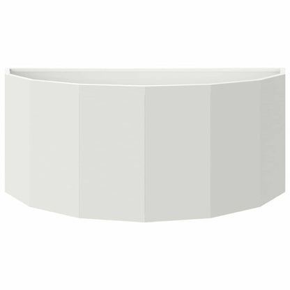 vidaXL Planter White 90 x 45 x 35 cm Steel 5