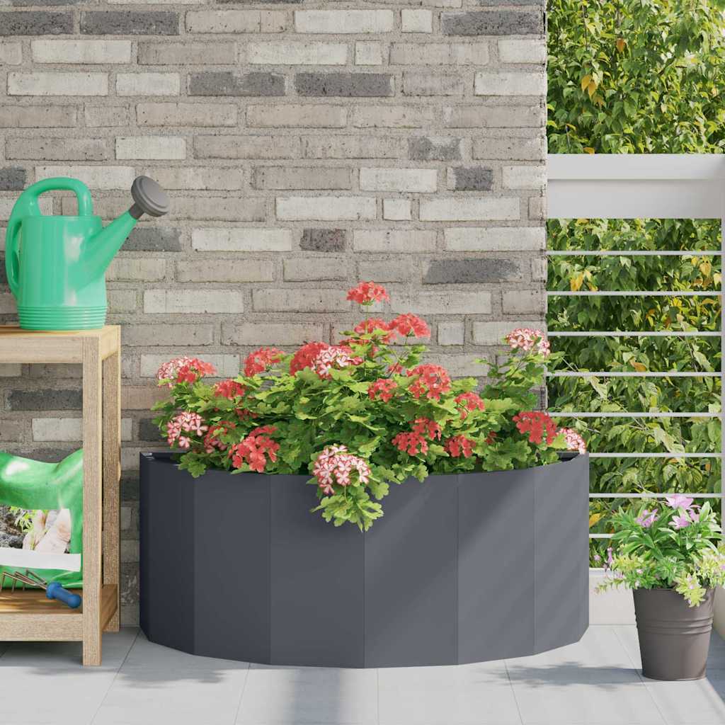 vidaXL Planter Anthracite 90 x 45 x 35 cm Steel 1