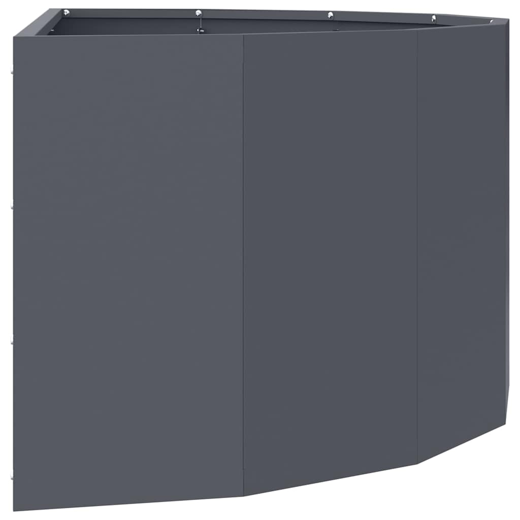 vidaXL Planter Anthracite 90 x 45 x 35 cm Steel 6