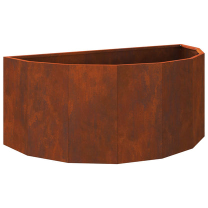 vidaXL Planter Rusty 90 x 45 x 35 cm Weathering Steel 2