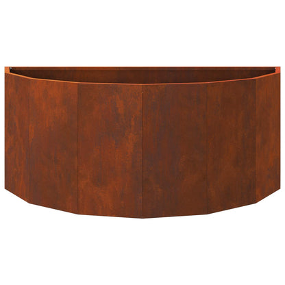 vidaXL Planter Rusty 90 x 45 x 35 cm Weathering Steel 6