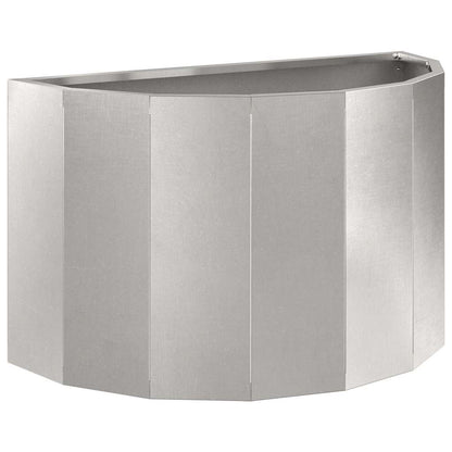 vidaXL Planter Silver 60 x 30 x 35 cm Stainless Steel 2