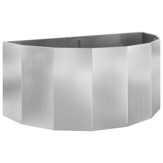vidaXL Planter Silver 120 x 60 x 50 cm Galvanised Steel 2