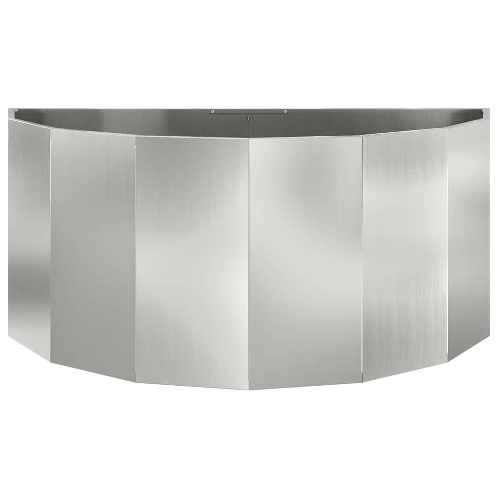 vidaXL Planter Silver 120 x 60 x 50 cm Galvanised Steel 5