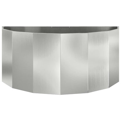 vidaXL Planter Silver 120 x 60 x 50 cm Galvanised Steel 5