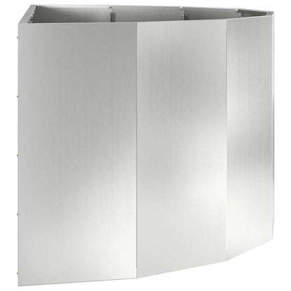 vidaXL Planter Silver 120 x 60 x 50 cm Galvanised Steel 6