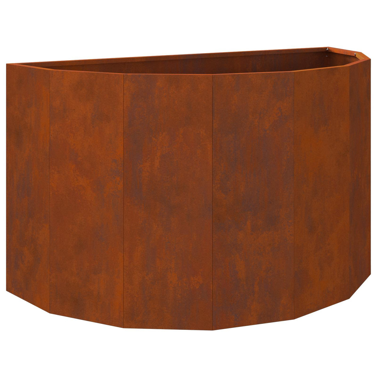 Planter 90 x 45 x 50 cm Steel Height 50 cm Width 90 cm Weathering steel