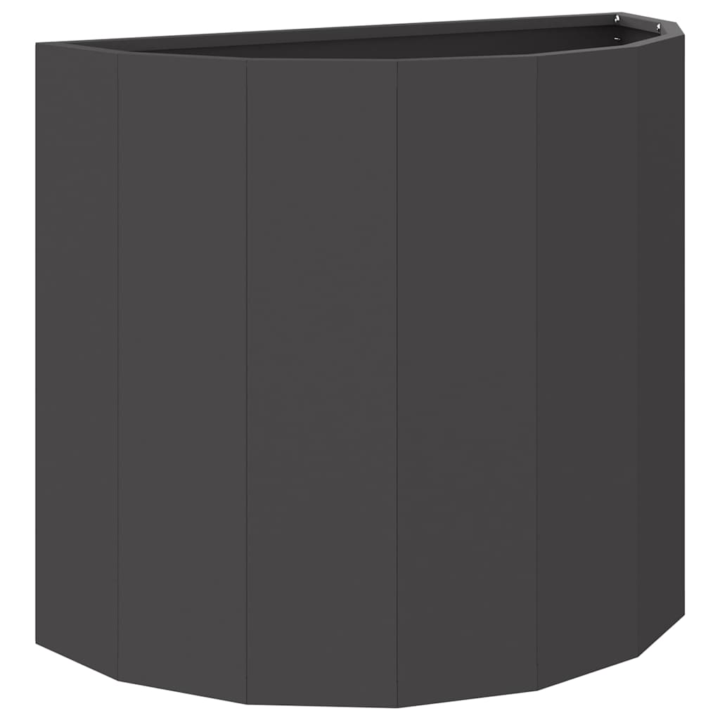 vidaXL Planter Black 60 x 30 x 50 cm Steel 2