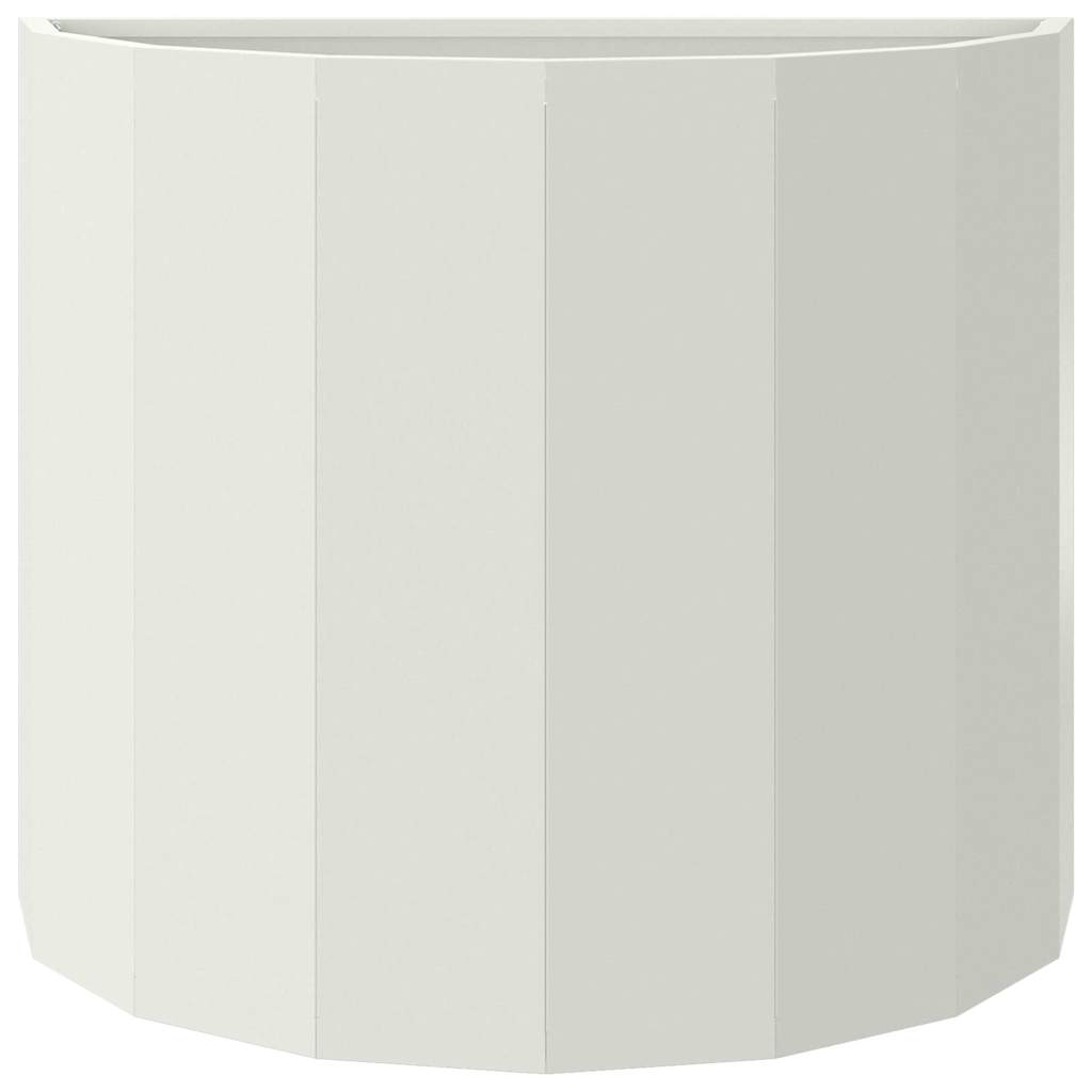 vidaXL Planter White 60 x 30 x 50 cm Steel 5