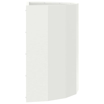 vidaXL Planter White 60 x 30 x 50 cm Steel 6
