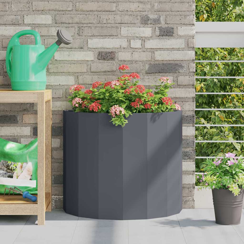 vidaXL Planter Anthracite 60 x 30 x 50 cm Steel 1