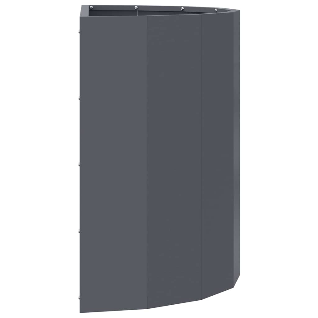 vidaXL Planter Anthracite 60 x 30 x 50 cm Steel 6