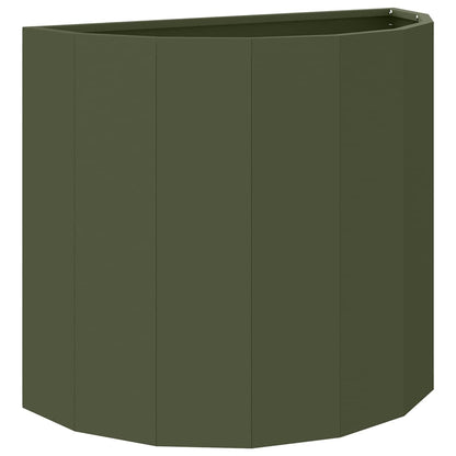 vidaXL Planter Olive Green 60 x 30 x 50 cm Steel 2