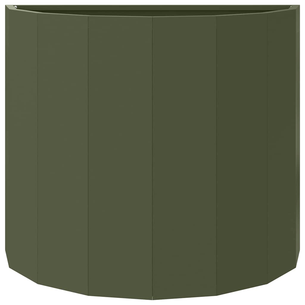 vidaXL Planter Olive Green 60 x 30 x 50 cm Steel 5